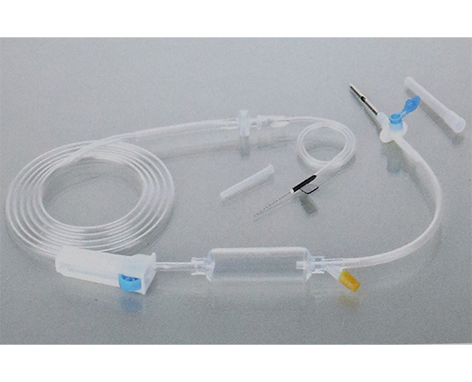Disposable infusion set with needle (13)