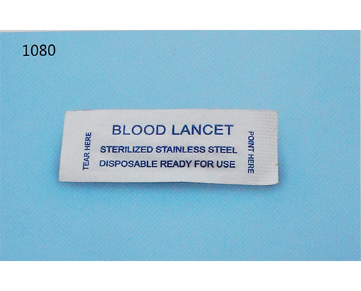 Stainless steel blood lancet